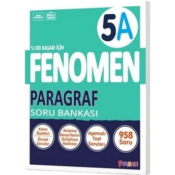 Fenomen Okul Yayınları 5. Sınıf Paragraf Fenomen A Soru Bankası Komisyon