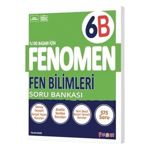 Fenomen Okul Yayınları 6. Sınıf Fen Bilimleri Fenomen B Soru Bankası Nevra Çelikçakır