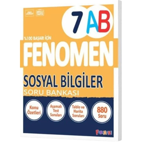 Fenomen Okul Yayınları 7. Sınıf Sosyal Bilgiler A Ve B Fenomen Soru Bankası Komisyon