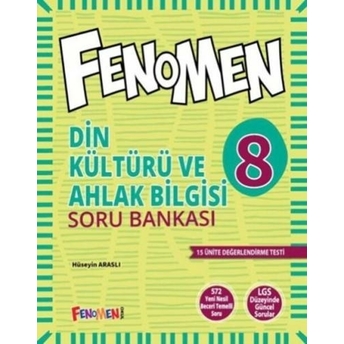 Fenomen Okul Yayınları 8. Sınıf Din Kültürü Ve Ahlak Bilgisi Soru Bankası Hüseyin Araslı