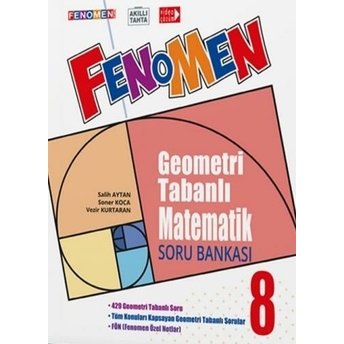 Fenomen Okul Yayınları 8. Sınıf Geometri Tabanlı Matematik Soru Bankası Soner Koca