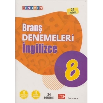 Fenomen Okul Yayınları 8. Sınıf Ingilizce Branş Denemeleri Komisyon