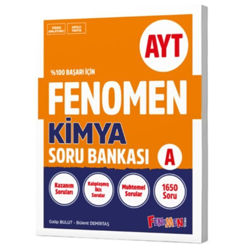 Fenomen Okul Yayınları Ayt Vaf Kimya A Soru Bankası Komisyon