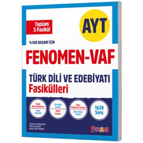 Fenomen Okul Yayınları Ayt Vaf Türk Dili Ve Edebiyatı Fasikülleri Seti Komisyon