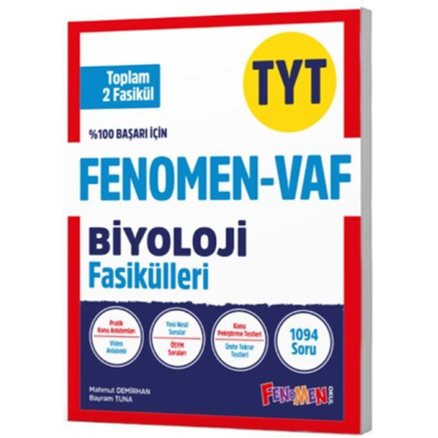 Fenomen Okul Yayınları Tyt Vaf Biyoloji Fasikülleri Seti Komisyon