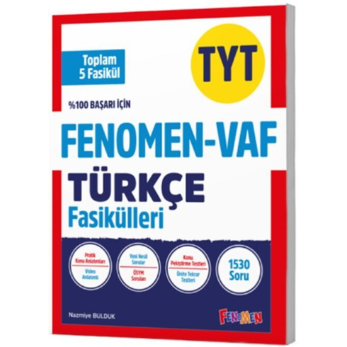 Fenomen Okul Yayınları Tyt Vaf Türkçe Fasikülleri Seti Komisyon