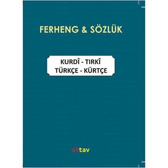 Ferheng - Sözlük / Kurdi -Tirki / Türkçe - Kürtçe - Qahir Bateyi