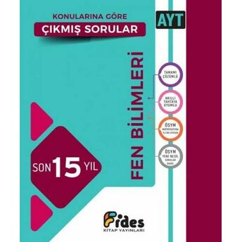 Fides Ayt Fen Bilimleri Son 15 Yıl Konularına Göre Çıkmış Sorular