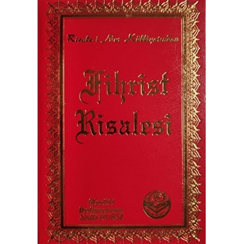 Fihrist Risalesi Ciltli Bediüzzaman Said Nursi