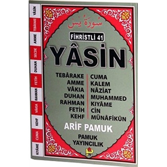 Fihristli 41 Yasin (Yas-111/P13) Arif Pamuk