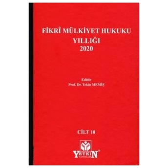 Fikri Mülkiyet Hukuku Yıllığı 2020 Tekin Memiş