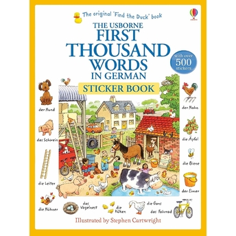 First Thousand Words In German Sticker Book Heather Amery