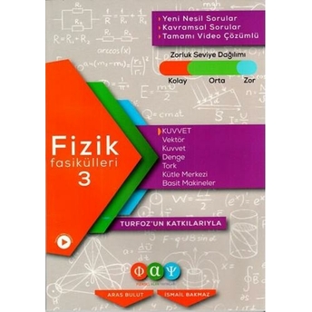 Fiziksel Alan Yayınları Fizik Fasikülleri 3 Kuvvet