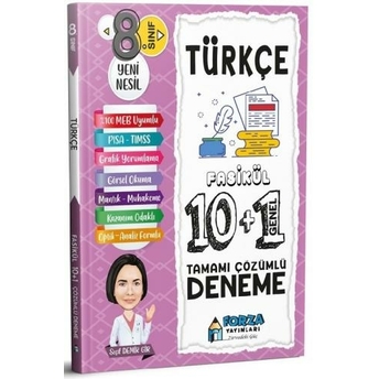 Forza Yayınları 8. Sınıf Türkçe 10 1 Fasikül Deneme Seçil Demir Gir