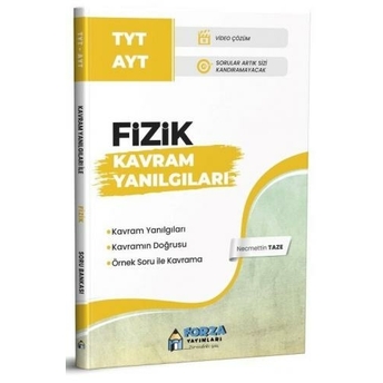 Forza Yayınları Tyt Ayt Kavram Yanılgıları Ile Fizik Soru Bankası Necmettin Taze