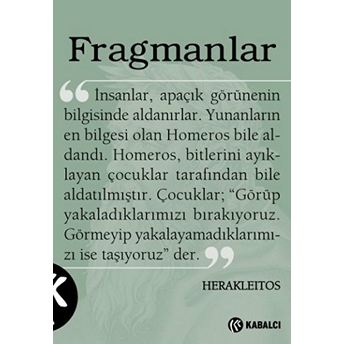 Fragmanlar Herakleitos