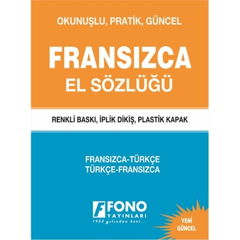 Fransızca / Türkçe – Türkçe / Fransızca El Sözlüğü Şükrü Meriç