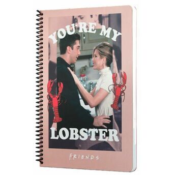 Friends You're My Lobster Spiralli Defter Pembe