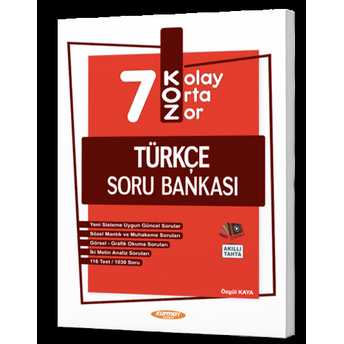 Gama Okul Yayınları 7. Sınıf Türkçe Koz Soru Bankası Özgül Kaya