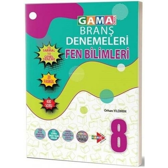 Gama Okul Yayınları 8. Sınıf Fen Bilimleri 20 Deneme Komisyon