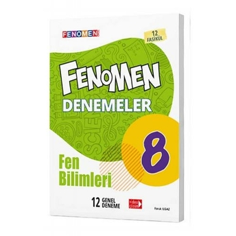 Gama Okul Yayınları 8. Sınıf Fen Bilimleri Fenomen 12 Genel Deneme Faruk Ilgaz