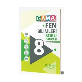 Gama Okul Yayınları 8. Sınıf Fen Bilimleri Soru Bankası Kampanyalı Komisyon