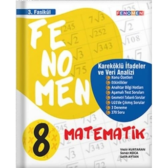 Gama Okul Yayınları 8. Sınıf Fenomen Matematik 3 Fasikül Komisyon