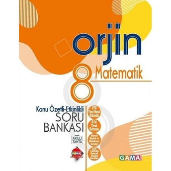 Gama Okul Yayınları 8. Sınıf Lgs Matematik Orjin Konu Özetli Etkinlikli Soru Bankası Komisyon