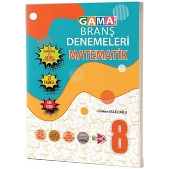 Gama Okul Yayınları 8. Sınıf Matematik 20 Deneme Komisyon