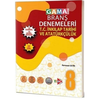 Gama Okul Yayınları 8. Sınıf T.c. Inkılap Tarihi Ve Atatürkçülük 32 Deneme Komisyon