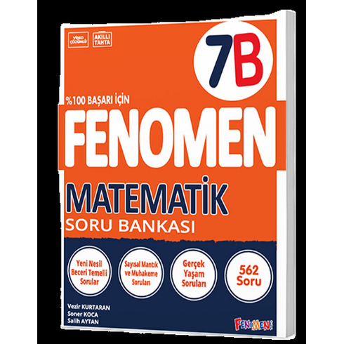 Gama Okul Yayınları Fenomen 7. Sınıf Matematik Soru Bankası