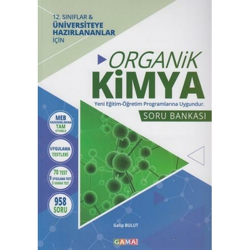 Gama Yayınları 12. Sınıf Organik Kimya Soru Bankası