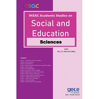 Gece Kitaplığı Insac Academic Studies On Social And Education Sciences