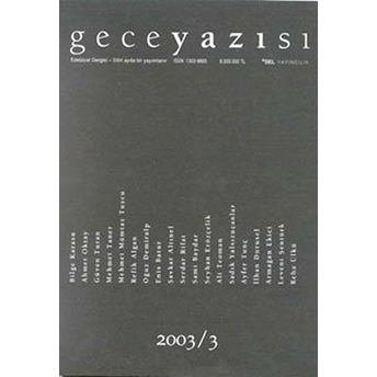 Geceyazısı 2003 - 3 Kolektif