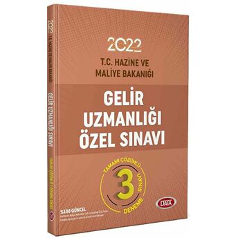 Gelir Uzmanlığı Sınavı Tamamı Çözümlü 3 Deneme Sınavı Kolektif