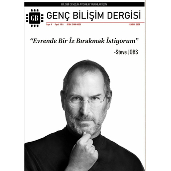 Genç Bilişim Dergisi Sayı: 4 Kasım 2020 Kolektif