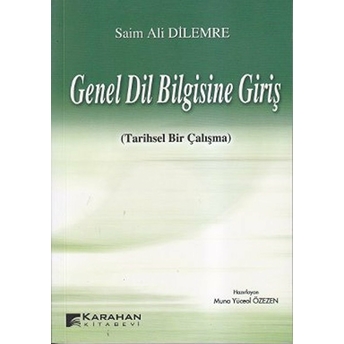 Genel Dil Bilgisine Giriş Saim Ali Dilemre