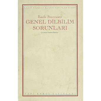 Genel Dilbilim Sorunları Emile Benveniste