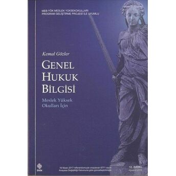 Genel Hukuk Bilgisi Kemal Gözler