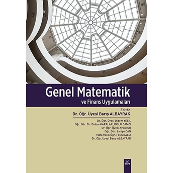 Genel Matematik Ve Finans Uygulamaları Kolektif