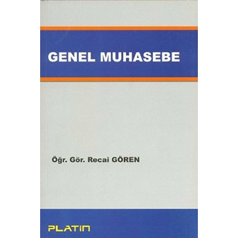 Genel Muhasebe Recai Gören