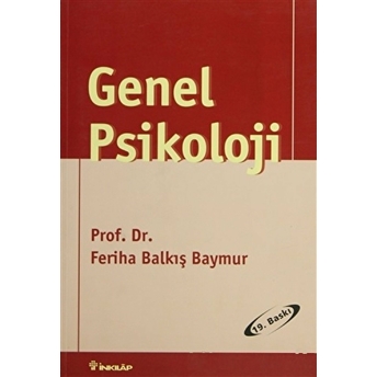 Genel Psikoloji Feriha Balkış Baymur