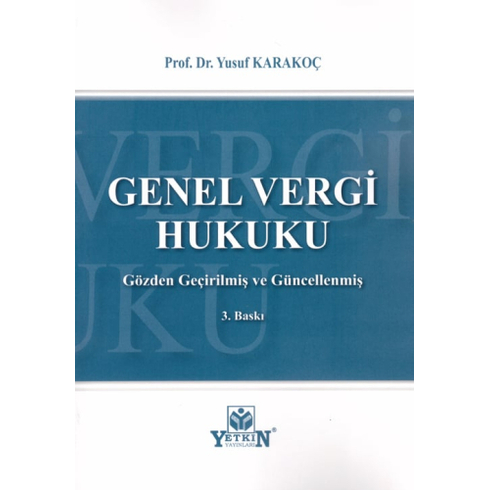 Genel Vergi Hukuku Yusuf Karakoç