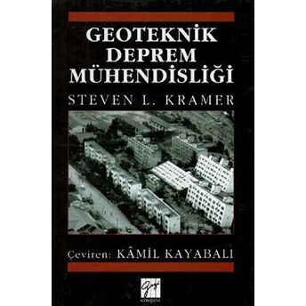 Geoteknik Deprem Mühendisliği Ciltli Steven L. Kramer