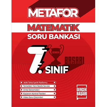 Gerçek Başarı Yayınları 7.Sınıf Matematik Metafor Soru Bankası