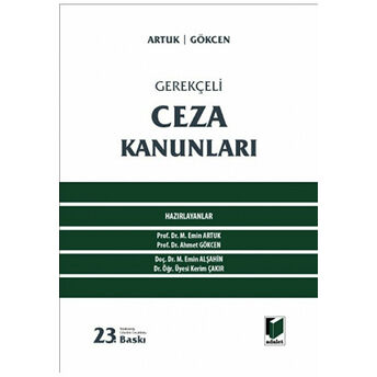 Gerekçeli Ceza Kanunları Ciltli Kolektif