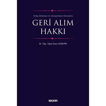 Geri Alım Hakkı Ihsan Hüseyin