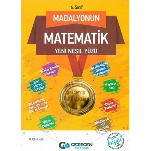 Gezegen 6. Sınıf Matematik Madalyonun Matematik Yeni Nesil Yüzü