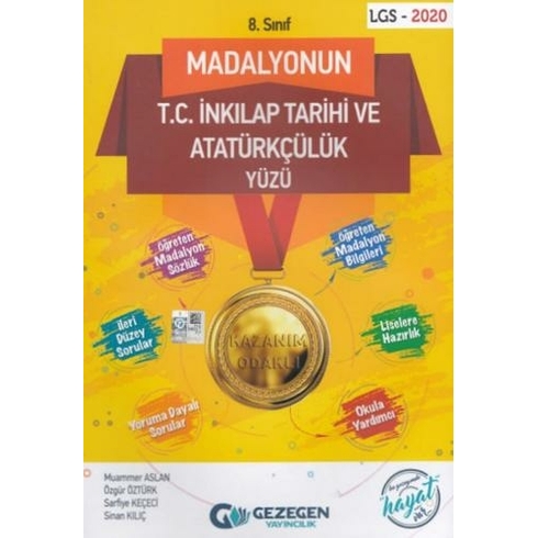 Gezegen 8. Sınıf Lgs Madalyonun Tc Inkılap Tarihi Ve Atatürkçülük Yüzü Soru Bankası