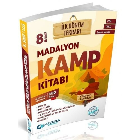 Gezegen Yayıncılık 8. Sınıf Madalyon Kamp Kitabı (Ilk Dönem Tekrarı)